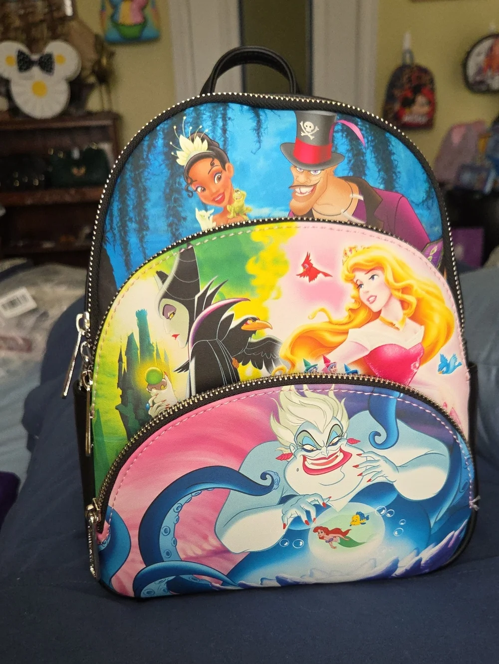 Loungwfly Disney Villains & Princesses  Backpack - Multicolor